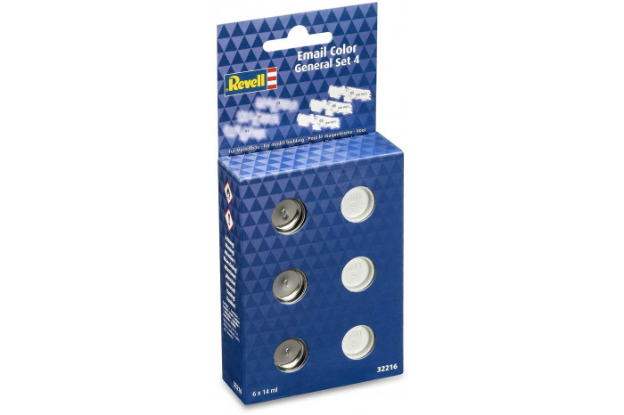 Sada barev Email Color 32216 - General Set 4 - Gloss/Matt (6 x 14ml)