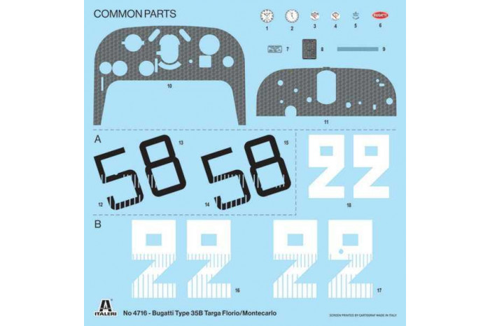 Model Kit auto 4716 - Bugatti T35B Targa F./GP Monaco (1:12)