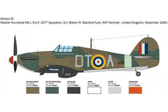 Model Kit letadlo 2838 - Hurricane Mk.I aces (1:48)