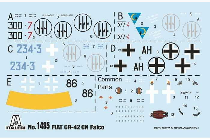 Model Kit letadlo 1485 - FIAT CR.42 CN "Falco" Night Fighter (1:72)