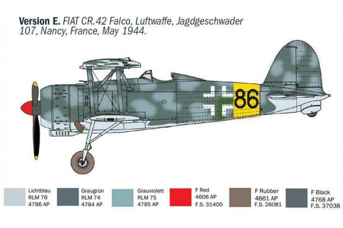 Model Kit letadlo 1485 - FIAT CR.42 CN "Falco" Night Fighter (1:72)