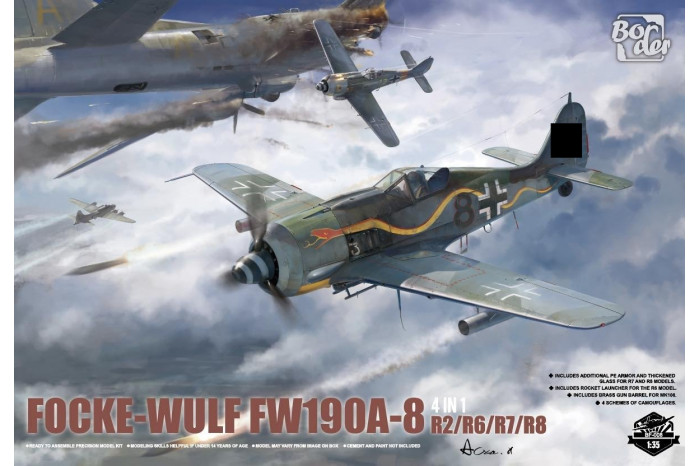 Focke-Wulf Fw-190 A-8 R2/6/7/8 (4in1) (1:35) - 009