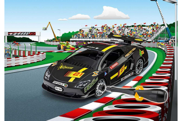 Junior Kit auto 00809 - Racing Car, black (1:20)