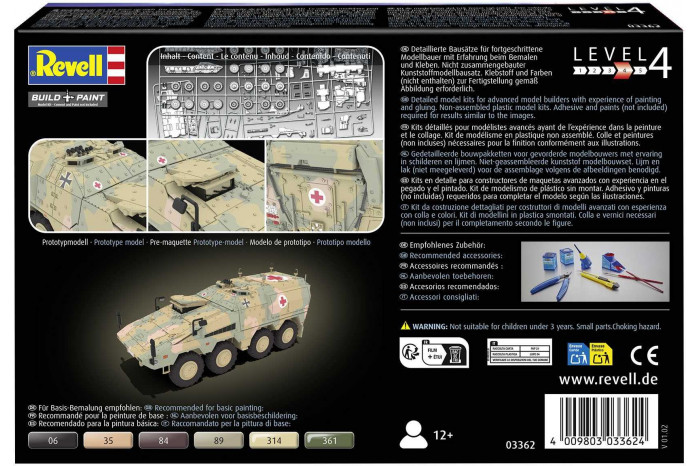 Plastic ModelKit military 03362 - GTK Boxer sgSANKfz (1:72)
