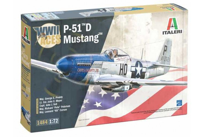 Model Kit letadlo 1484 - P-51D Mustang Aces (1:72)