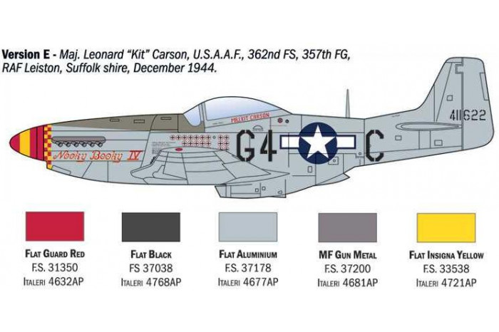 Model Kit letadlo 1484 - P-51D Mustang Aces (1:72)