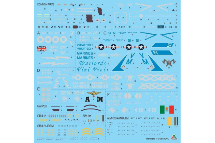 Model Kit letadlo 92810 - F-35B Lightning (1:48)