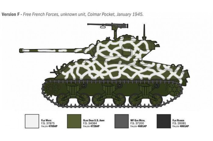 Model Kit tank 96440 - Sherman M4A3 Wet (1:35)