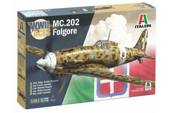 Model Kit letadlo 1481 - MC.202 Folgore Aces (1:72)