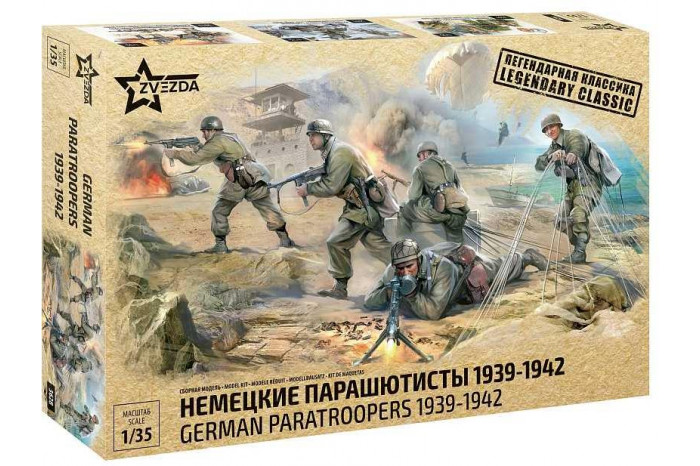 Model Kit figurky 3628 - German Paratroops WWII (1:35)
