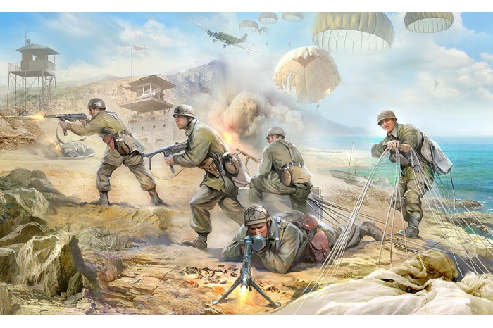 Model Kit figurky 3628 - German Paratroops WWII (1:35)
