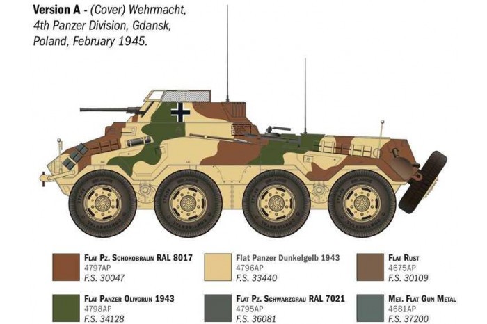 Model Kit military 6757 - Sd.Kfz. 234/1 (1:35)