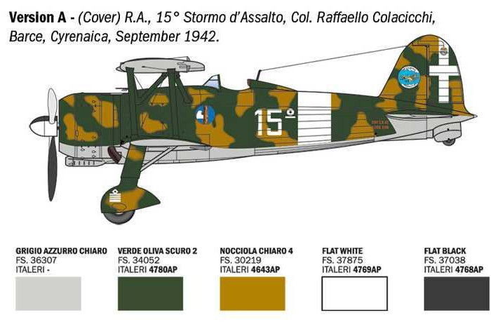 Model Kit letadlo 2842 - FIAT CR.42 Falco Assault/Night Fight (1:48)