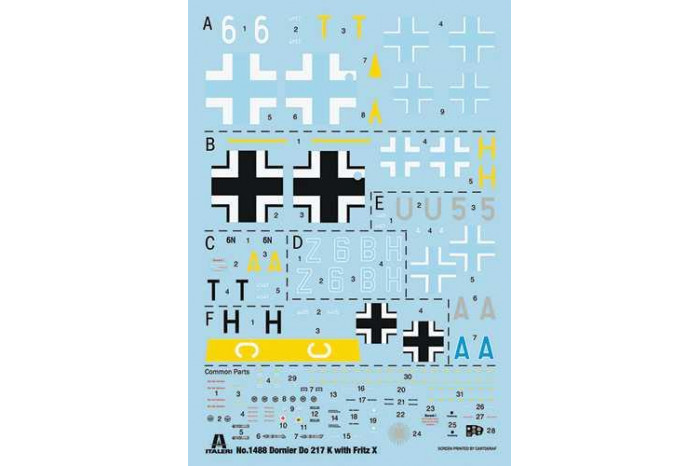 Model Kit letadlo 1488 - Do 217K with Fritz X (1:72)