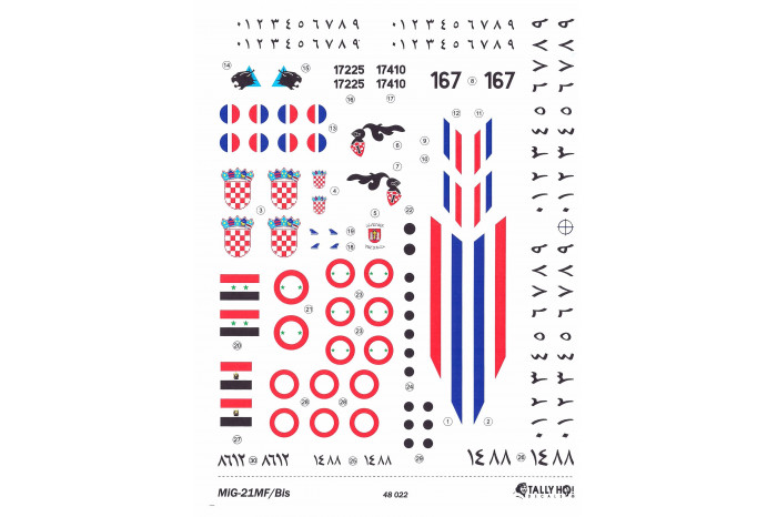 Obtisky - MiG – 21MF/Bis, Part II (1:48) - 48022