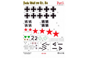 Obtisky - Fw-190 A-3, A-4, Pt.I (1:48) - 48036
