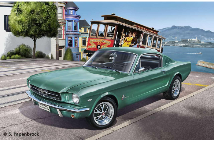 Plastic ModelKit auto 07065 - 1965 Ford Mustang 2+2 Fastback (1:25)