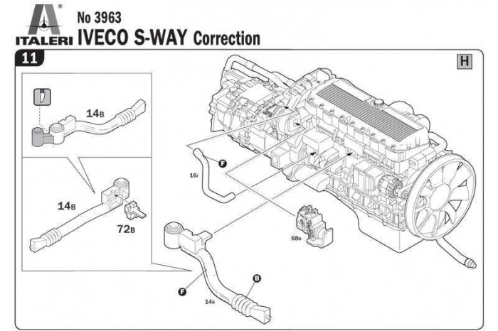 Model Kit truck 3963 - Iveco Stralis S-Way (1:24)