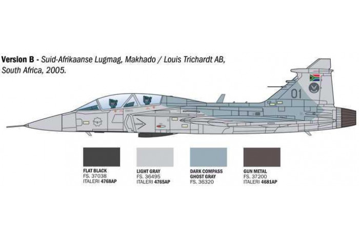 Mode Kit letadlo 91216 - JAS-39 Twin Seater (1:72)