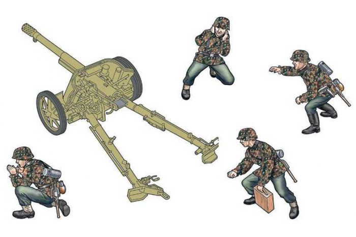 Mode Kit figurky 96460 - Pak 97/38 AT Gun with Crew (1:35)