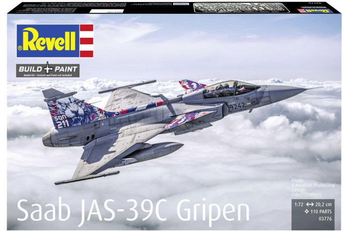 Plastic ModelKit letadlo 03776 - Saab JAS-39C Gripen (1:72)