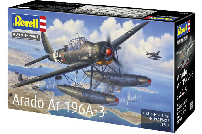 Plastic ModelKit letadlo 03787 - Arado Ar196A-3 Seaplane (1:32)