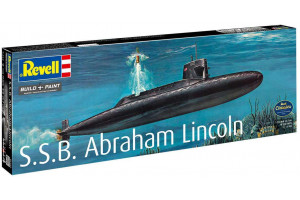 Plastic ModelKit ponorka 05185 - S.S.B. Abraham Lincoln with Interior (1:253)