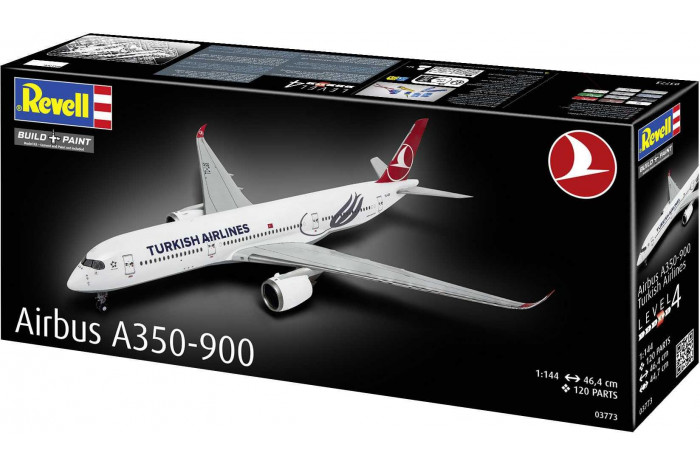 Plastic ModelKit letadlo 03773 - Airbus A350-900 "Turkish Airlines" (1:144)