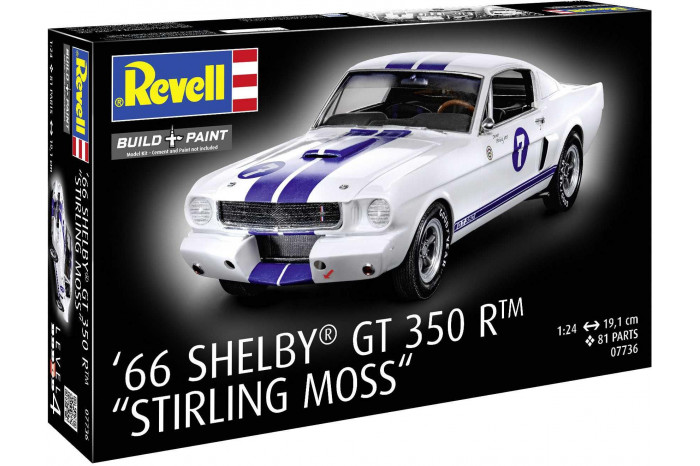 Plastic ModelKit auto 07736 - 1966 Shelby GT 350 R "Stirling Moss" (1:24)