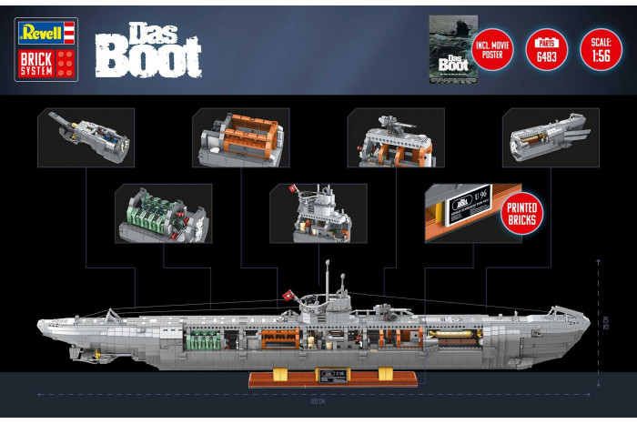 Brick System REVELL 00960 - German Submarine U-96 (1:56)