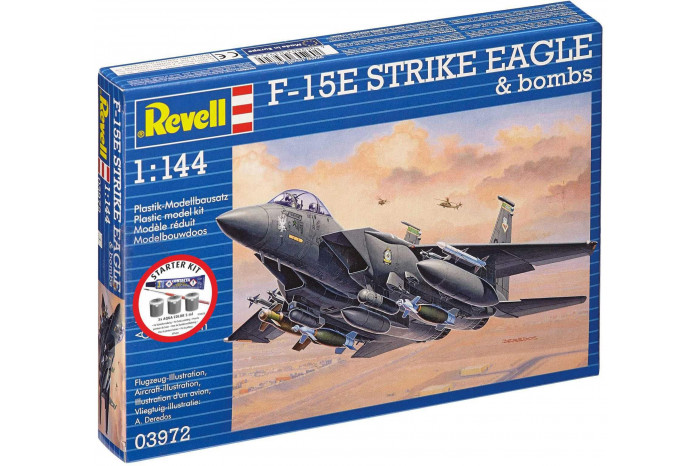 Starter Kit letadlo 73972 - F-15E Strike Eagle & bombs (1:144)