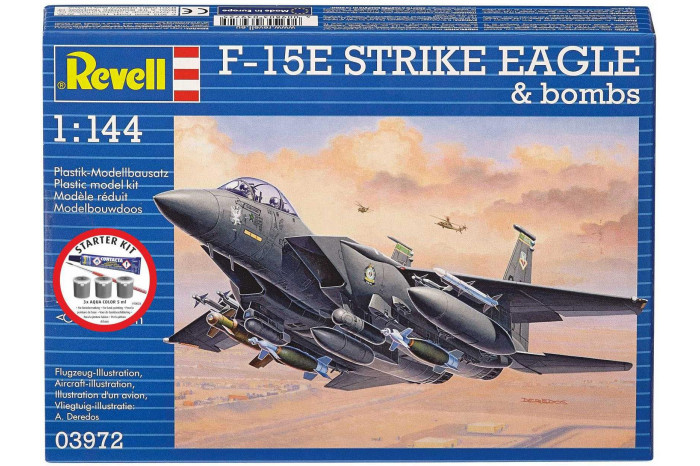 Starter Kit letadlo 73972 - F-15E Strike Eagle & bombs (1:144)