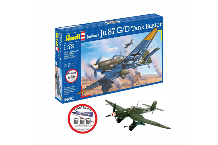 Starter Kit letadlo 74692 - Junkers Ju87 G/D Tank Buster (1:72)