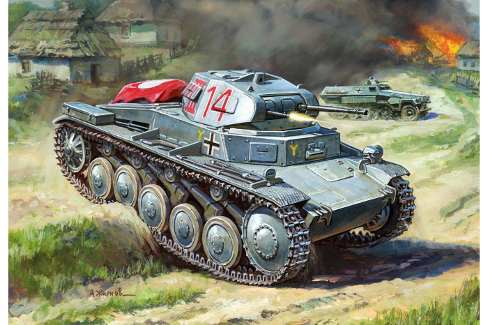 Wargames (WWII) tank 6102 - German Panzer II (1:100)