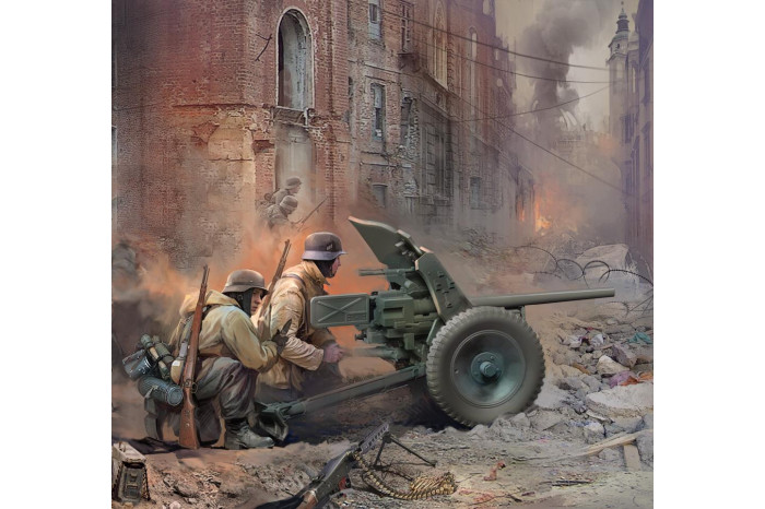 Wargames (WWII) figurky 6114 - German Gun Pak-36 with Crew (1:72)