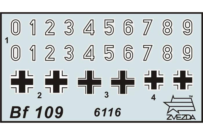Wargames (WWII) letadlo 6116 - Messerschmitt Bf 109F-2 (1:144)