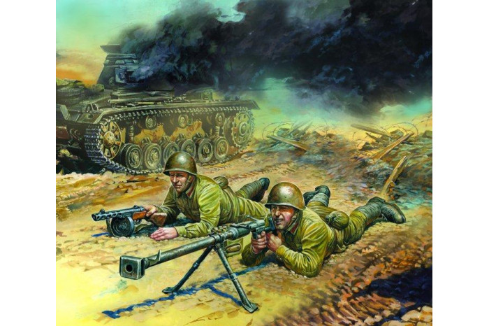 Wargames (WWII) figurky 6135 - Soviet Anti-Tank team (1:72)