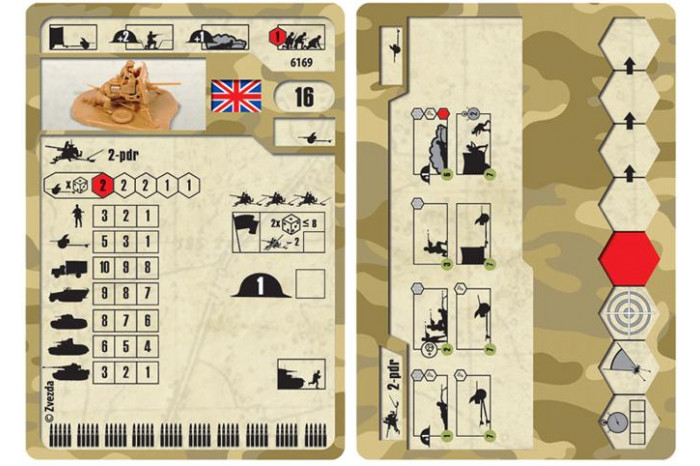 Wargames (WWII) military 6169 - British QF 2-pdr Anti Tank Gun w/crew (1:72)