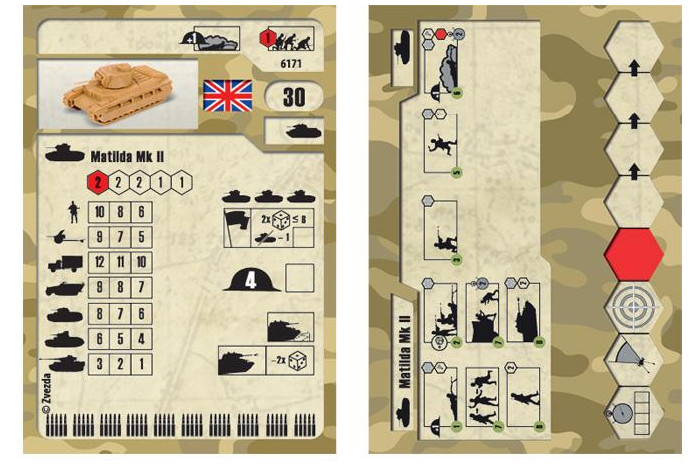 Wargames (WWII) tank 6171 - British Tank "Matilda II" (1:100)