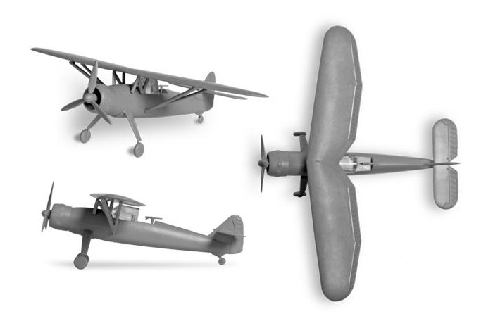 Wargames (WWII) letadlo 6184 - Henschel HS-126B (1:144)