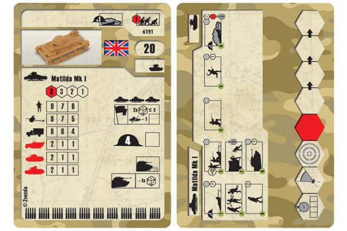 Wargames (WWII) tank 6191 - British Light Tank "Matilda Mk I" (1:100)