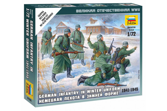 Wargames (WWII) figurky 6198 - German Infantry (Winter Uniform) (1:72)