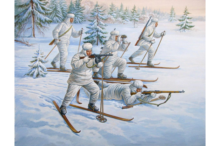 Wargames (WWII) figurky 6199 - Soviet Skiers (1:72)