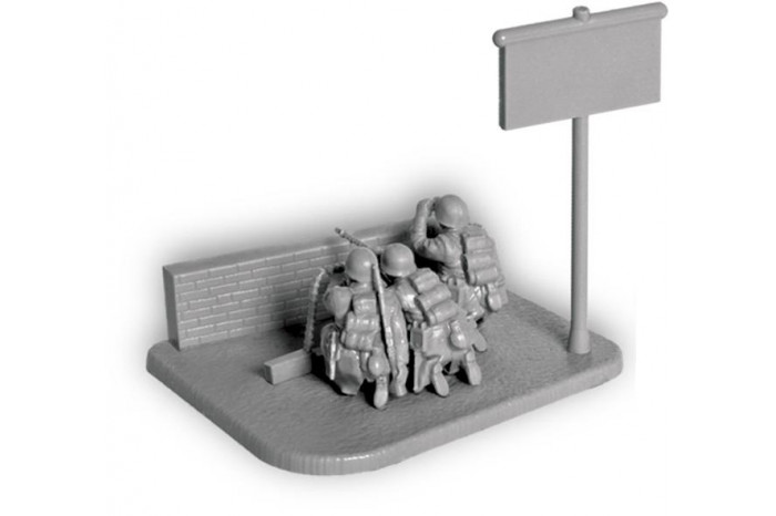 Wargames (WWII) figurky 6210 - Ger. Machine-gun with Crew (Winter Uniform) (1:72)