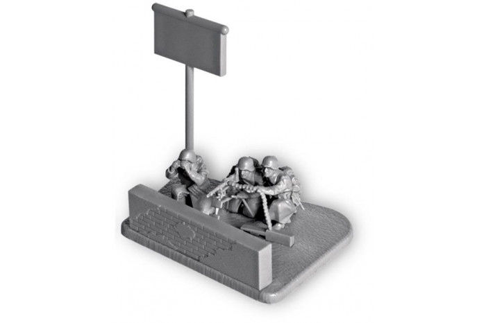 Wargames (WWII) figurky 6210 - Ger. Machine-gun with Crew (Winter Uniform) (1:72)