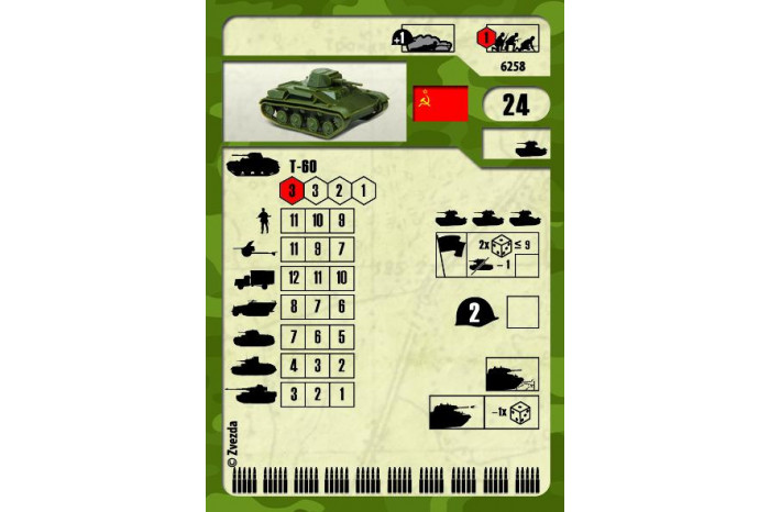 Wargames (WWII) tank 6258 - T-60 Soviet Light Tank (1:100)