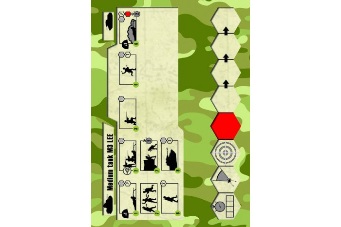 Wargames (WWII) tank 6264 - M-3 Lee US medium tank (1:100)