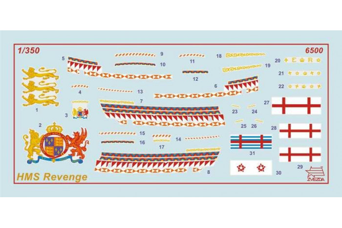 Wargames (TS) loď 6500 - English ship Revenge (1:350)