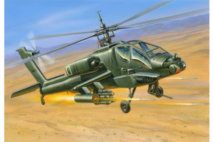 Wargames (HW) vrtulník 7408 - AH-64 Apache Helicopter (1:144)
