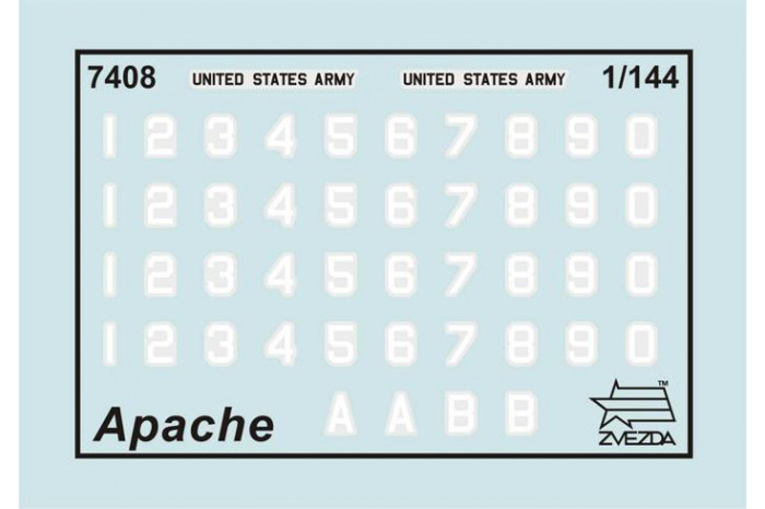 Wargames (HW) vrtulník 7408 - AH-64 Apache Helicopter (1:144)